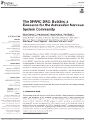 Cover page: The SPARC DRC: Building a Resource for the Autonomic Nervous System Community