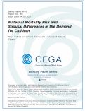 Cover page: Maternal Mortality Risk and Spousal Differences in the Demand for Children