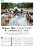 Cover page: Deploy diverse renewables to save tropical rivers