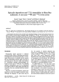 Cover page: Episodic deposition and 137Cs immobility in Skan Bay sediments: A ten-year 210Pb and 137Cs time series