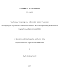 Cover page: Teachers and Technology Use in Secondary Science Classrooms: Investigating the Experiences of Middle School Science Teachers Implementing the Web-based Inquiry Science Environment (WISE)