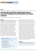 Cover page: The Flood Risk and Water Supply Implications of Seasonal Precipitation Reconstructions in Northern California