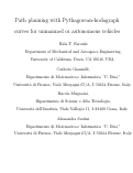 Cover page: Path planning with Pythagorean-hodograph curves for unmanned or autonomous vehicles