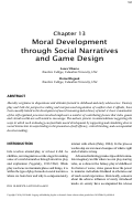 Cover page: Moral Development through Social Narratives and Game Design