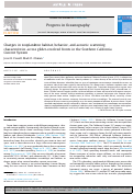 Cover page: Changes in zooplankton habitat, behavior, and acoustic scattering characteristics across glider-resolved fronts in the Southern California Current System