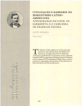 Cover page: Civilizacào e barbàrie no romantismo latinoamericano: aproximando facundo, de sarmiento, e o cabeleira, de Franklin Távora