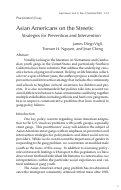 Cover page: Asian Americans on the Streets: Strategies for Prevention and Intervention