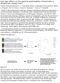 Cover page: Leaf age effects on the spectral predictability of leaf traits in Amazonian canopy trees