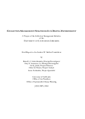 Cover page: Collection Management Strategies in a Digital Environment. A Project of the Collection Management Initiative of the University of California Libraries. Final Report to the Andrew W. Mellon Foundation.