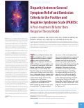 Cover page: Disparity between General Symptom Relief and Remission Criteria in the Positive and Negative Syndrome Scale (PANSS): A Post-treatment Bifactor Item Response Theory Model.