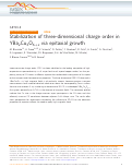 Cover page: Stabilization of three-dimensional charge order in YBa2Cu3O6+x via epitaxial growth