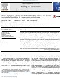 Cover page: Effects of physical activity and shade on the heat balance and thermal perceptions of children in a playground microclimate