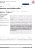 Cover page: 209 Inducible nitric oxide synthase regulates epidermal permeability barrier homeostasis