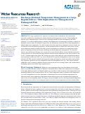 Cover page: Discharge‐mediated temperature management in a large, regulated river, with implications for management of endangered fish