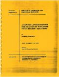 Cover page: A Newton-Lanczos Method for Solution of Nonlinear Finite Element Equations