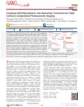 Cover page: Coupling Gold Nanospheres into Nanochain Constructs for High-Contrast, Longitudinal Photoacoustic Imaging.