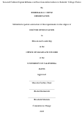 Cover page: Social &amp; Cultural Capital Influence on First-Generation Latina/o/x Students’ College Choice