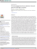 Cover page: Chromoanagenesis from radiation-induced genome damage in Populus