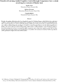 Cover page: Transfer of Learning-Guided Cognitive Control through Congruency Cues: a study  involving two variants of Flanker task