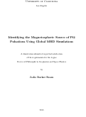 Cover page: Identifying the Magnetospheric Source of Pi2 Pulsations Using Global MHD Simulations