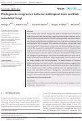 Cover page: Phylogenetic congruence between subtropical trees and their associated fungi.