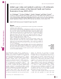 Cover page: Added sugar intake and metabolic syndrome in US adolescents: cross-sectional analysis of the National Health and Nutrition Examination Survey 2005–2012