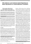 Cover page: Ahead of Print - Microbiome and Antimicrobial Resistance Gene Dynamics in International Travelers - Volume 25, Number 7—July 2019 - Emerging Infectious Diseases journal - CDC