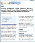 Cover page: Survival, Tag Retention, Growth, and Wound Healing of Juvenile Chinook Salmon (<em>Oncorhynchus tshawytscha</em>) Surgically Implanted with a Dummy Acoustic Tag