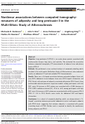 Cover page: Nonlinear associations between computed tomography-measures of adiposity and long pentraxin-3 in the Multi-Ethnic Study of Atherosclerosis.