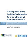 Cover page: Development of Key-Enabling Technologies for a Variable-Blend Natural Gas Vehicle