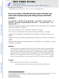 Cover page: Novel association of familial testicular germ cell tumor and autosomal dominant polycystic kidney disease with PKD1 mutation