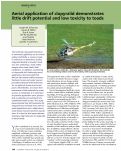 Cover page: Aerial application of clopyralid demonstrates little drift potential and low toxicity to toads