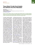 Cover page: Tissue States Provide Novel Insights into Attributes that Drive Metastasis