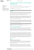 Cover page: The Impact of the Six Pillars of Lifestyle Medicine on Brain Health