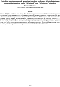 Cover page: Out of the mouth comes evil: a exploration of an anchoring effect of minimumpayment information under ”affect rich” and ”affect poor” situation.