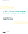 Cover page of COVID-19 Impacts on Los Angeles Based Community Development Corporations