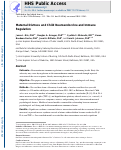 Cover page: Maternal distress and child neuroendocrine and immune regulation.