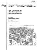 Cover page: Naive Time-Reversal and Other Misconceptions of Time-reversal Invariance