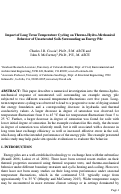 Cover page: Impact of Long-Term Temperature Cycling on the Thermo-Hydro-Mechanical Behavior of Unsaturated Soils Surrounding an Energy Pile