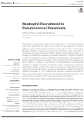 Cover page: Neutrophil Recruitment in Pneumococcal Pneumonia.