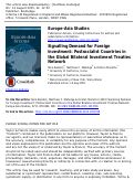 Cover page: Signalling Demand for Foreign Investment: Postsocialist Countries in the Global Bilateral Investment Treaties Network