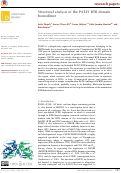 Cover page: Structural analysis of the PATZ1 BTB domain homodimer.