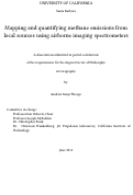 Cover page: Mapping and quantifying methane emissions from local sources using airborne imaging spectrometers