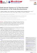 Cover page: Draft Genome Sequences of 13 Plant-Associated Actinobacteria of the Family Microbacteriaceae