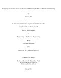 Cover page: Designing Interaction-aware Prediction and Planning Models for Autonomous Driving