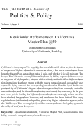 Cover page: Revisionist Reflections on California's Master Plan @50