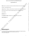 Cover page of Interactive associations of cannabis and alcohol outlet densities with assault injuries in California: a spatiotemporal analysis