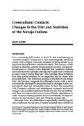 Cover page: Crosscultural Contacts: Changes in the Diet and Nutrition of the Navajo Indians