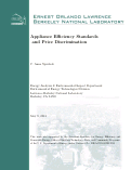 Cover page: Appliance Efficiency Standards and Price Discrimination