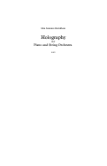 Cover page: Holography